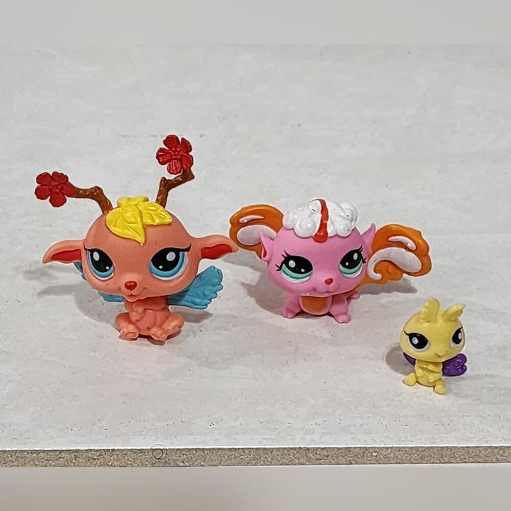 LPS LITTLEST PET SHOP bundle lot‎ of winged Fairies 2835 2834 2837
